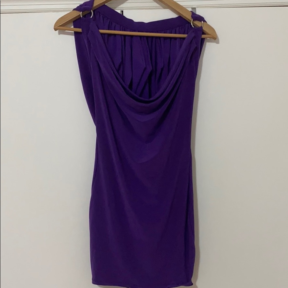 Purple mini dress